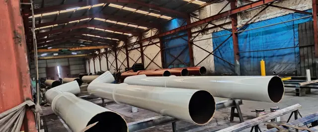 Santral projesi çelik parçası – kumlama ve koruyucu boya, Abuşoğulları İzmir (4)