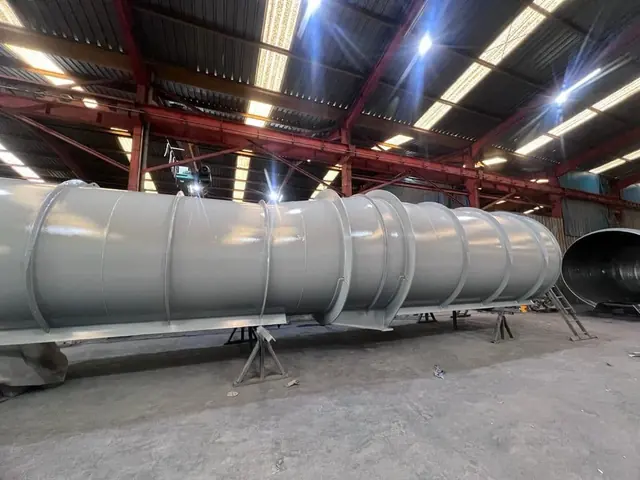 Enerji santrali kanal gövdesi – kumlama ve koruyucu boya, Abuşoğulları İzmir (7)