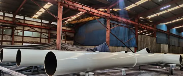 Santral projesi çelik parçası – kumlama ve koruyucu boya, Abuşoğulları İzmir (22)