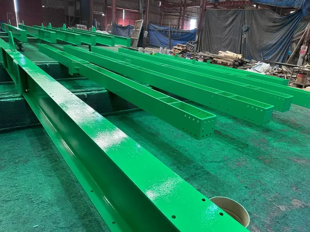 Galvanizli çelik profil – süpürme kumlama ve galvaniz üzeri boya, Abuşoğulları, Torbalı / İzmir (2)