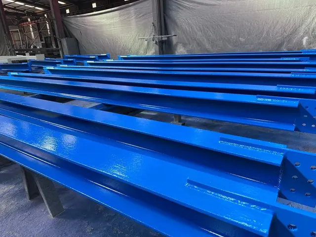 Galvanizli çelik profil – süpürme kumlama ve galvaniz üzeri boya, Abuşoğulları, Torbalı / İzmir (8)